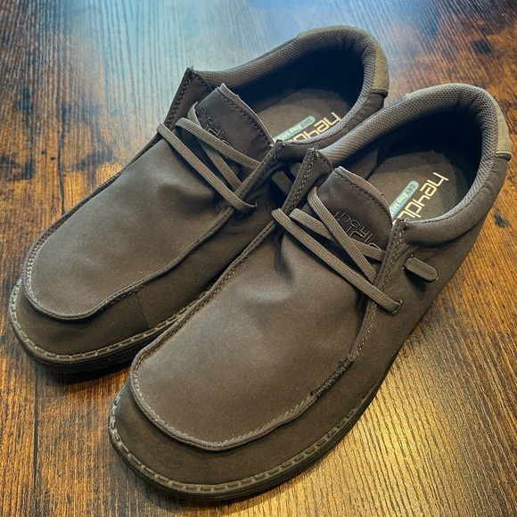 Hey Dude Men's Dark Brown Loafers - Picture 1 of 4